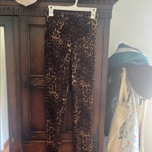 IMAN Brown Leopard Print Leggings